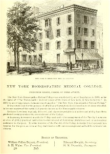 New York Homeopathic Medical College, Valentine's Manual