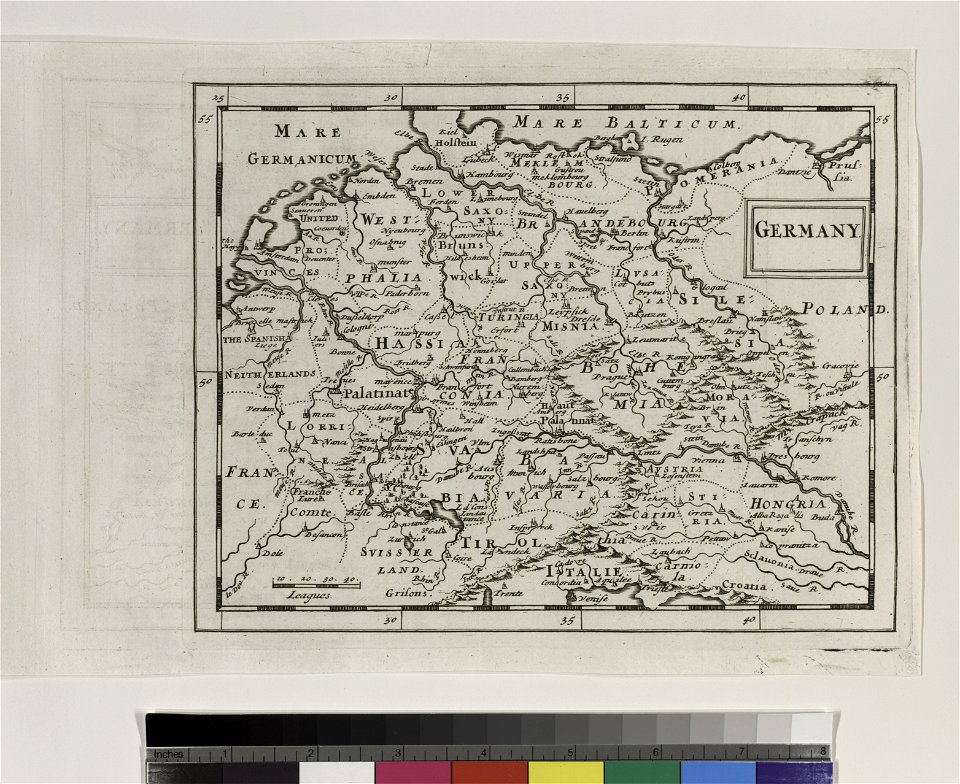 New systeme of the mathematicks. map of germany
