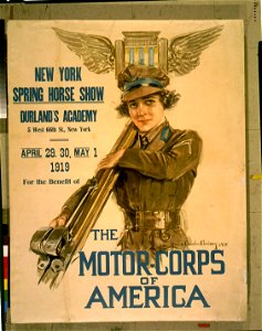New York Spring horse show, Durland's Academy ... New York, April 29, 30, May 1, 1919, for the benefit of the Motor-corps of America - Howard Chandler Christy. LCCN97520329