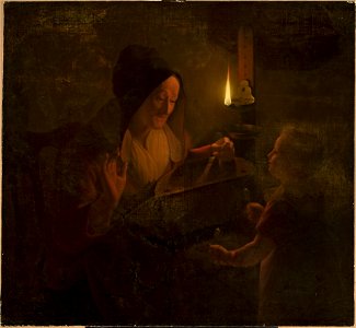 Michiel Versteegh - Figural scene by candlelight - M.Ob.1453 MNW - National Museum in Warsaw