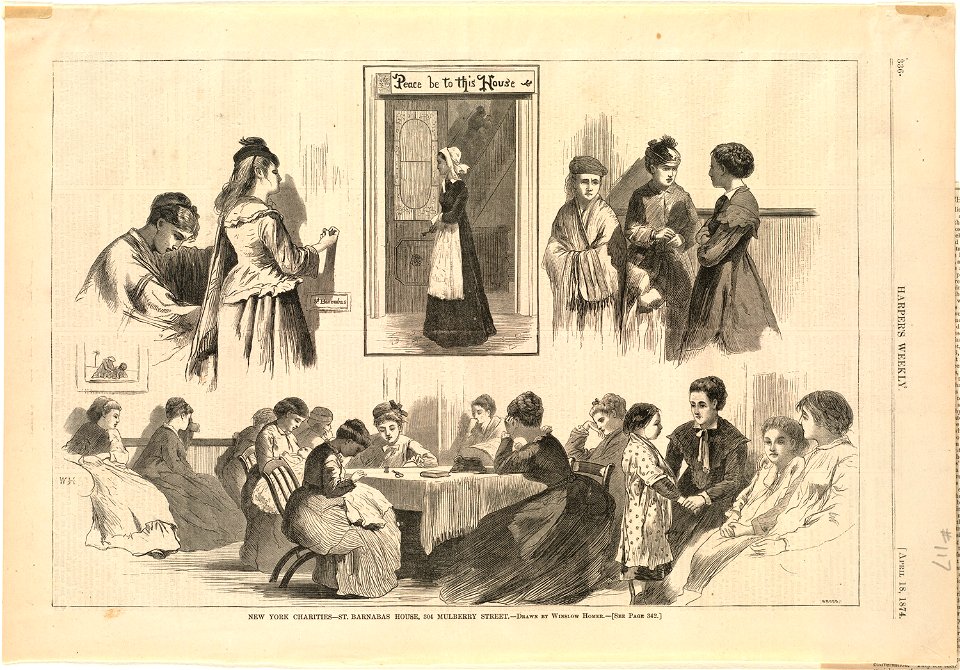 New York charities -- St. Barnabas House, 304 Mulberry Street (Boston Public Library)