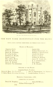New York Institution for the Blind, Valentine's Manual