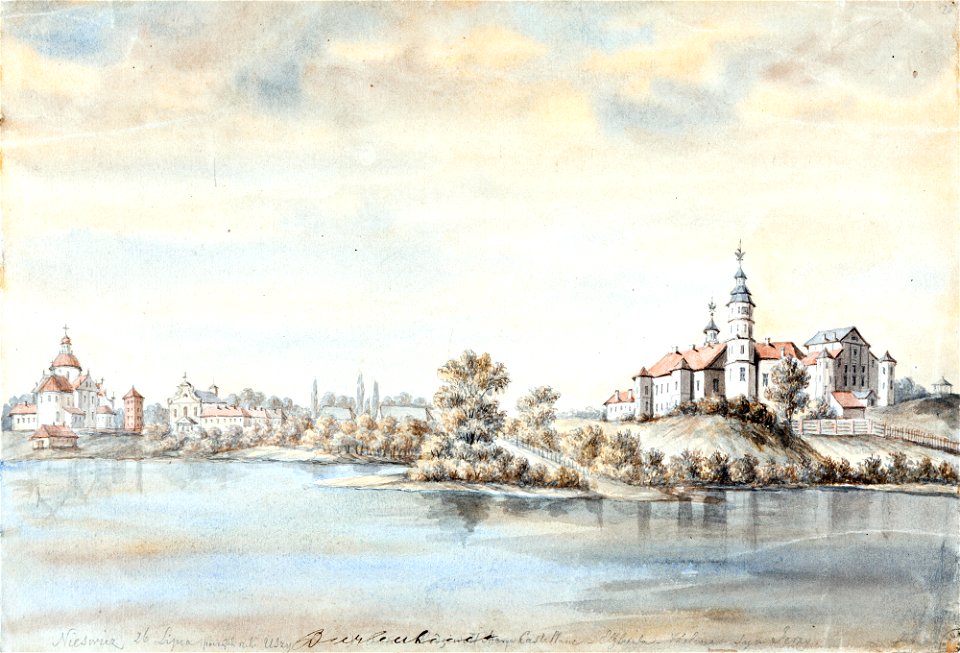 Niaśviž, Zamkavy. Нясьвіж, Замкавы (N. Orda, 26.07.1876)