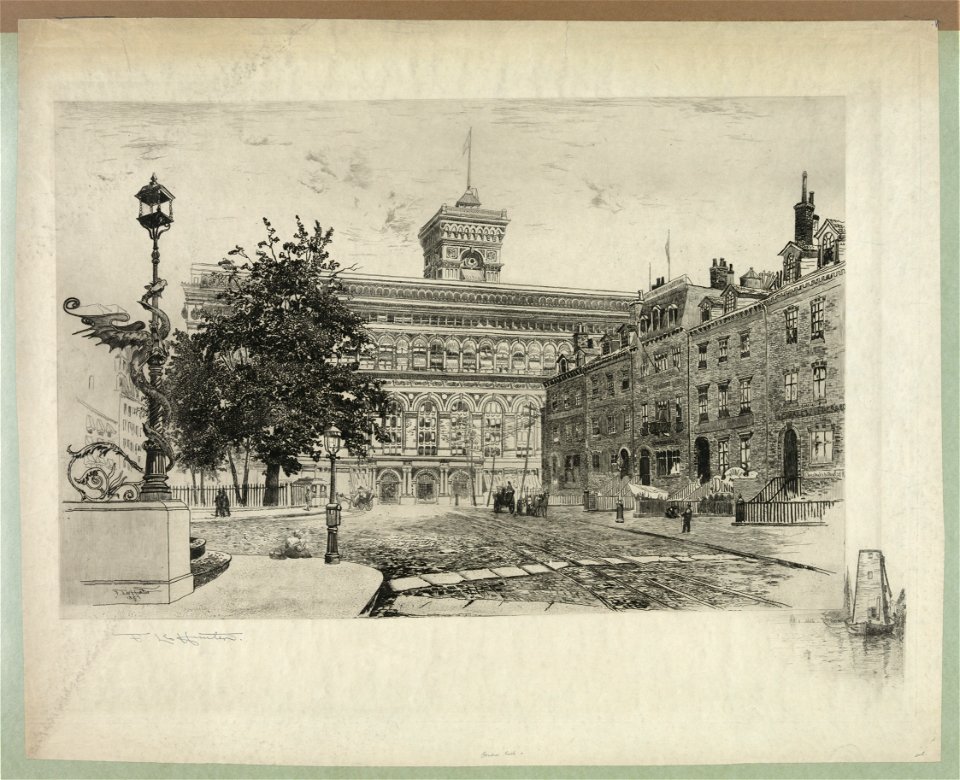 New York Produce Exchange, 2 Broadway, opposite Bowling Green) - F. Leo Hunter 1887 LCCN2006677672