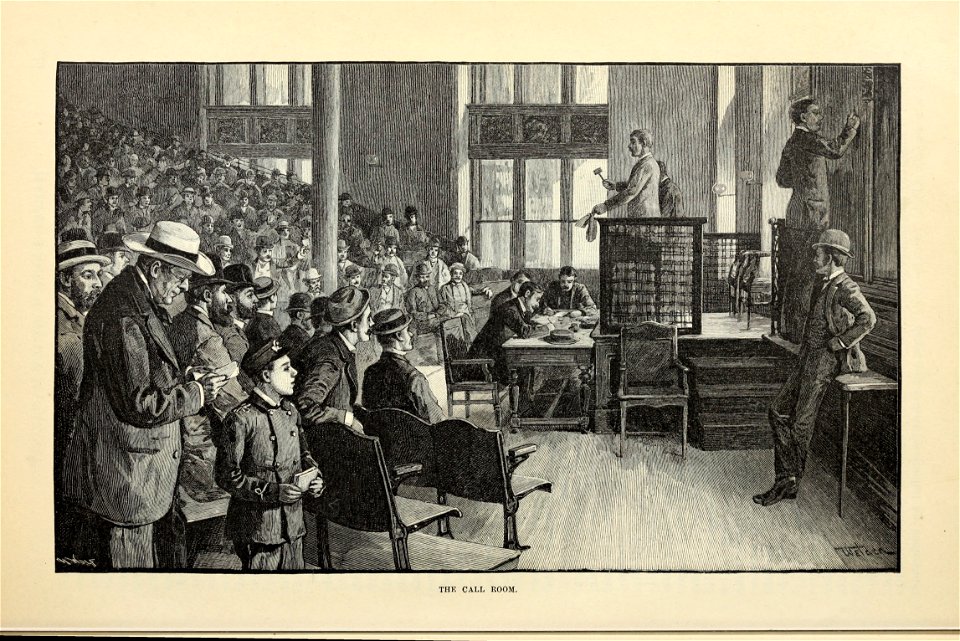 New York Produce Exchange, Call Room, Harper's Monthly V. 73