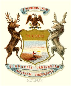Michigan state coat of arms (1876, restored TIF)