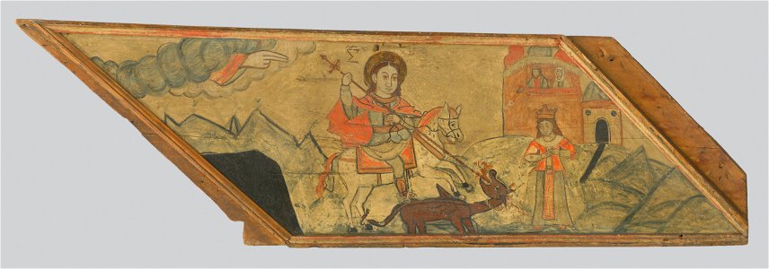Neznámy ikonopisec - Zápas svätého Juraja s drakom - O 6187 - Slovak National Gallery