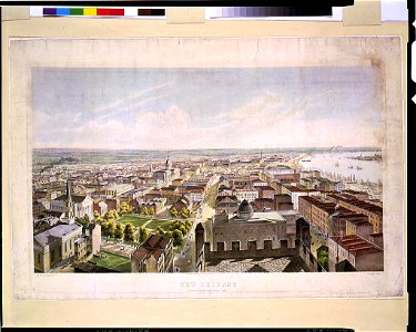 New Orleans from St. Patrick's Church 1852 - J.W. Hill & Smith, del. ; lith. par B.F. Smith, Jr. LCCN93500131