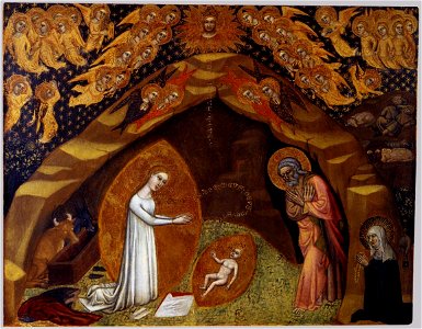 Niccolò di Tommaso - St Bridget and the Vision of the Nativity - WGA16558