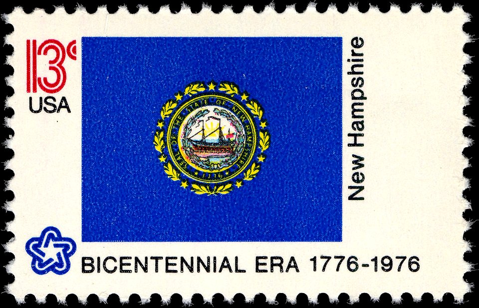New Hampshire Bicentennial 13c 1976 issue