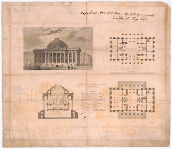 New custom house, Boston. A.B. Young, Archt. East view - drawn by C.H. Billings ; engraved by G.G. Smith. LCCN2014645160