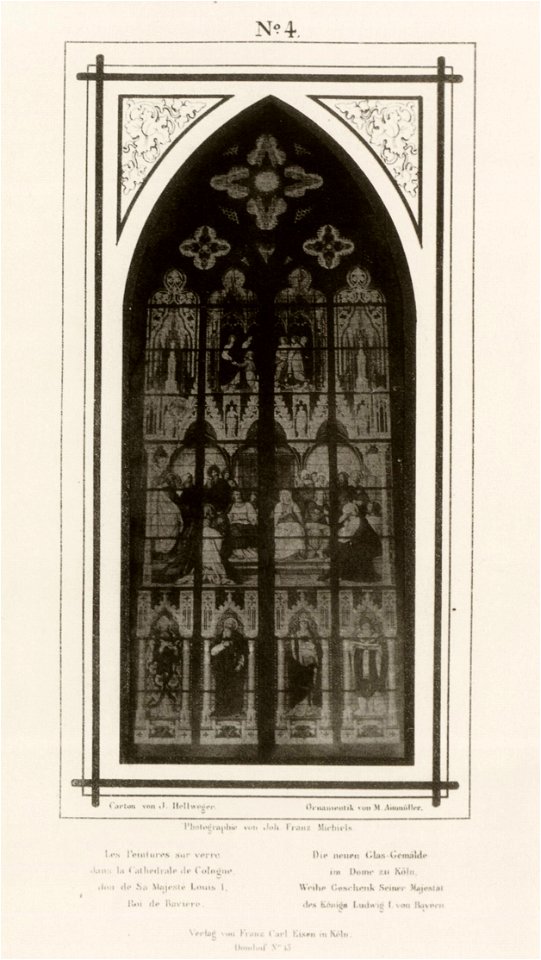 Michiels, Johann Franz - Einzelblatt aus der Mappe »Die neuen Glasgemälde im Dom zu Köln« (Zeno Fotografie)