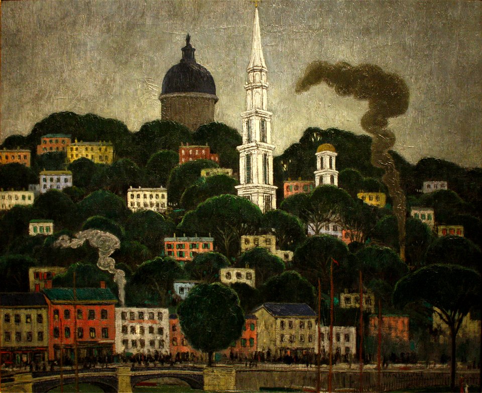Middleton Manigault - A New England Town (1911)