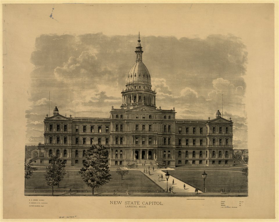 New state capitol, Lansing, Mich LCCN2003677768