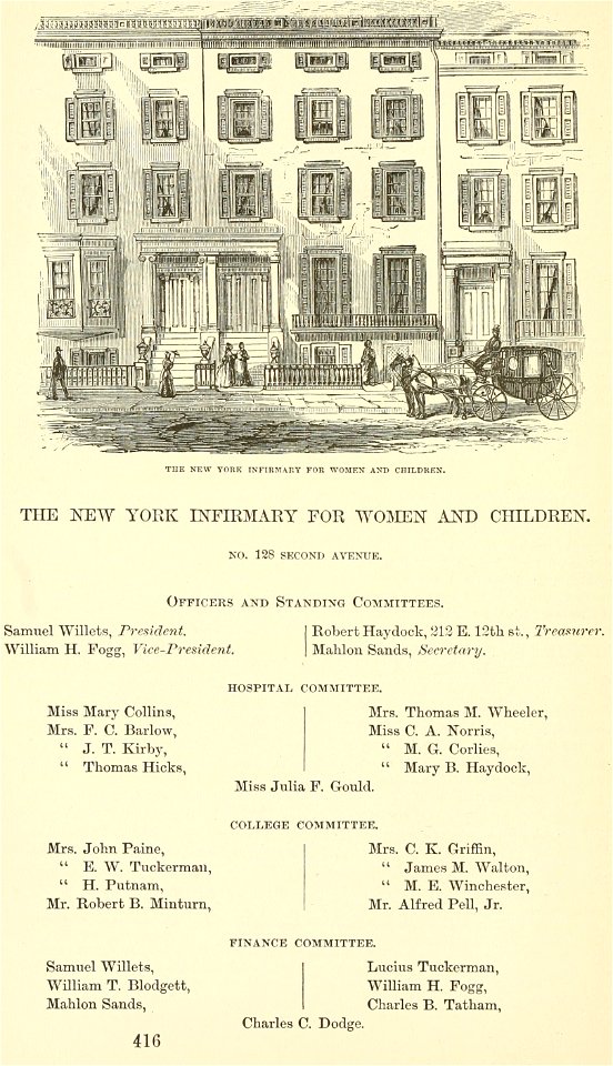 New York Infirmary for Women and Children, Valentine's Manual | Creazilla