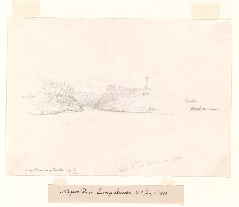 Niagara River leaving Lewiston, U.S. July 22nd 1846 LCCN2011647345