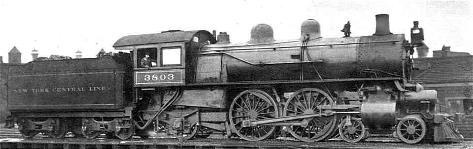 New York Central Cole four-cylinder compound locomotive (Howden, Boys' Book of Locomotives, 1907)
