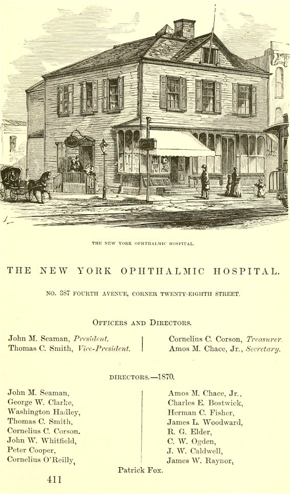 New York Ophthalmic Hospital, Valentine's Manual