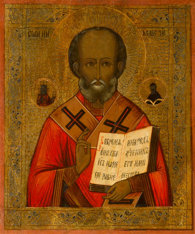 Neznámy ikonopisec - Svätý Mikuláš - O 6205 - Slovak National Gallery