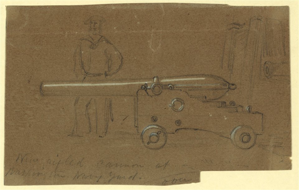 New rifled cannon at Washington Navy Yard LCCN2004660341