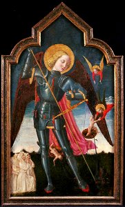 Niccolò di Liberatore - Saint Michael Weighing Souls - y1965-266 - Princeton University Art Museum