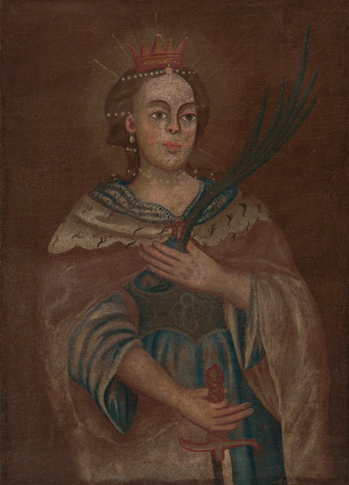 Neznámy autor - Sv.Katarína Alexandrijská - O 466 - Orava Gallery