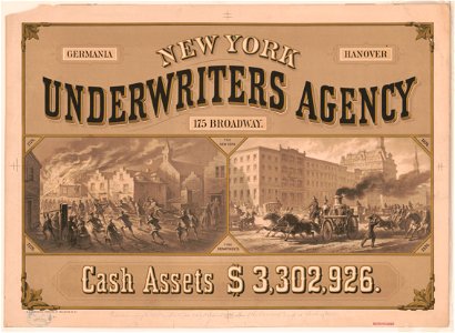New York Underwriters Agency. Cash assets $3,302,926 LCCN91787318