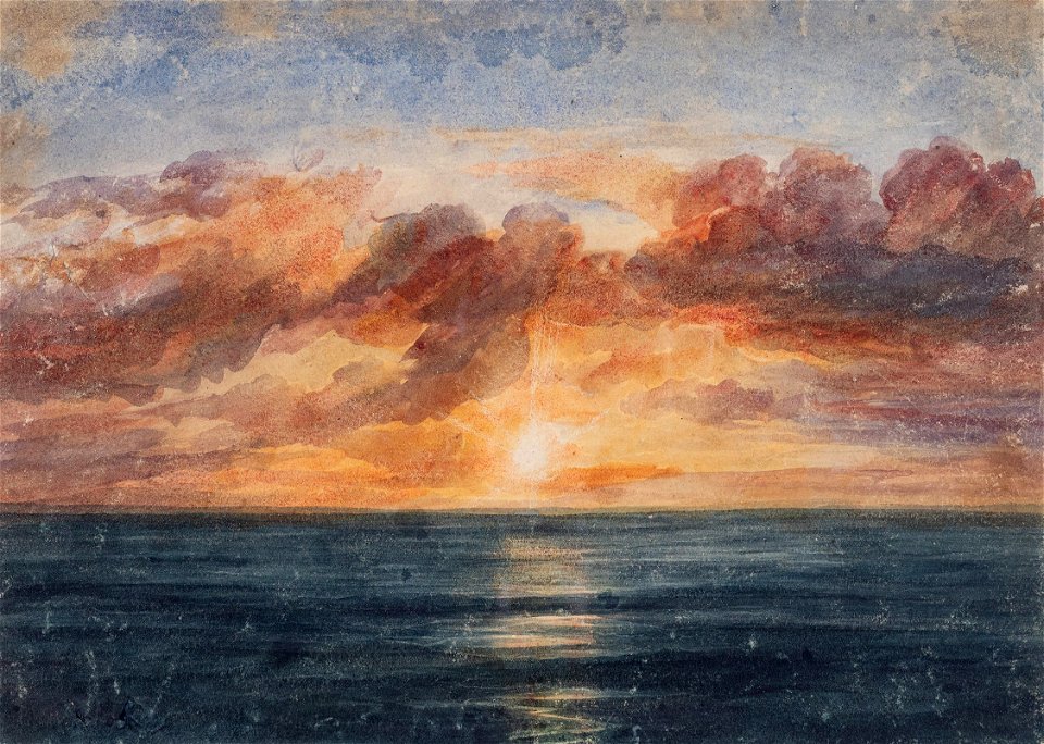 Andrew Nicholl - Nicholl-K07776 - Sunrise, near the Cape - 1844