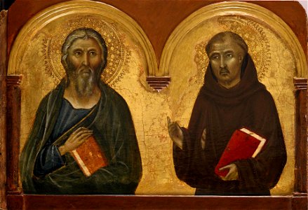 Niccolo di Segna, St. Andrew, St. Francis, 1340, State Hermitage, Sanct Petersburg