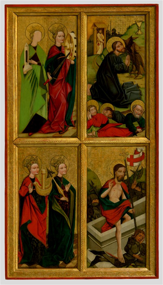 Neznámy maliar - Oltár Bolestnej Panny Márie z Partizánskej Ľupče - ľavé krídlo - O 1587 - Slovak National Gallery