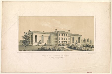 New jail and keeper's house, at South Boston, Mass. LCCN2003654278
