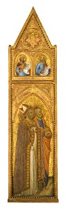Niccolò di Ser Sozzo - Saints Augustine and Peter (left panel) - 83.175a - Museum of Fine Arts