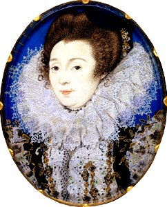 Nicholas Hilliard Portrait of a Woman 1597. Free illustration for personal and commercial use.