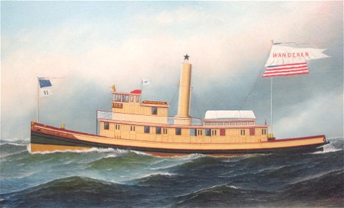 New York Tug Wanderer, by Antonio Jacobsen 822