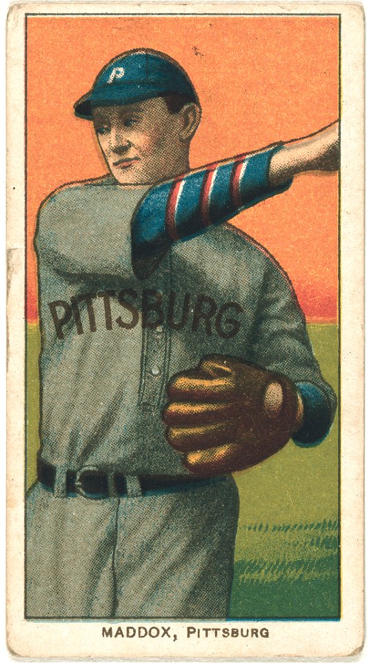 Nick Maddox, Pittsburgh Pirates, baseball card portrait LCCN2008676547