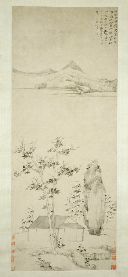 Ni Zan - Poetic Thoughts in a Forest Pavilion - 1996.432 - Art Institute of Chicago
