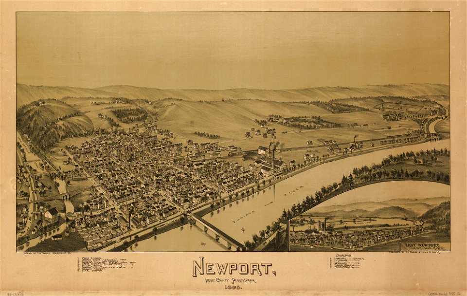 Newport, Perry County, Pennsylvania, 1895 LOC 83693865 - Free Stock ...