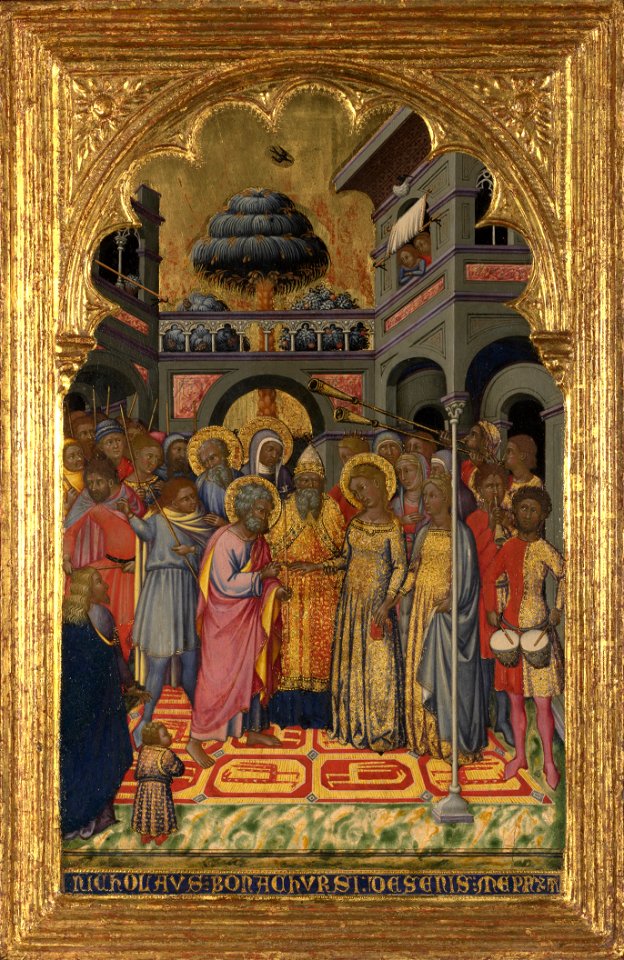 Niccolo di Buonaccorso. Marriage of the Virgin.1380. London NG