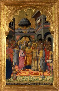 Niccolo di Buonaccorso. Marriage of the Virgin.1380. London NG