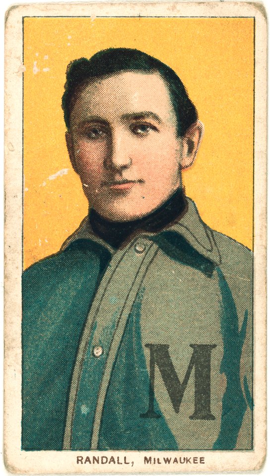 Newt Randall, Milwaukee Team, baseball card portrait LCCN2008677003