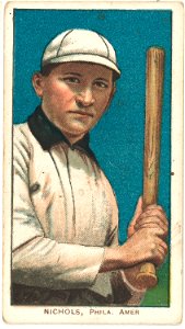 Nicholls, Philadelphia Athletics, baseball card portrait LCCN2008676845