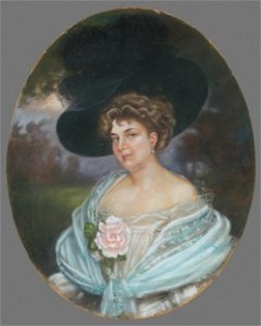 Neznámy autor - Žena s ružou - M 31 - Ernest Zmeták Art Gallery
