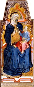 Niccolò di Buonaccorso - Madonna and Child, 1387. Free illustration for personal and commercial use.