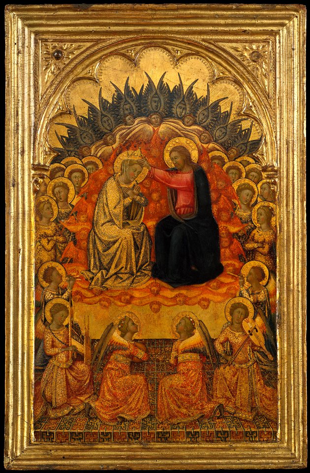 Niccolo di Buonaccorso. Coronation of the Virgin. 1380 Metropolitan Museum, N-Y.