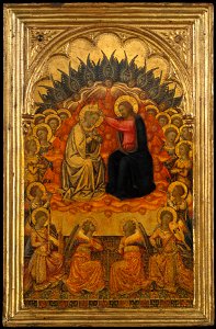 Niccolo di Buonaccorso. Coronation of the Virgin. 1380 Metropolitan Museum, N-Y.
