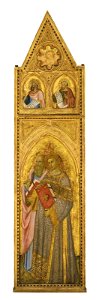 Niccolò di Ser Sozzo - Saint John the Evangelist and a Deacon Saint (right panel) - 83.175c - Museum of Fine Arts