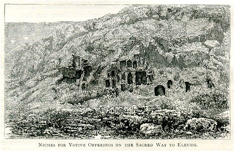 Niches for votive offerings on the sacred way to Eleusis - Mahaffy John Pentland - 1890