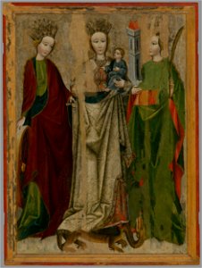 Neznámy autor - Madona na drakovi medzi svätou Katarínou a Barborou - O 1592 - Slovak National Gallery