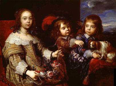 Pierre Mignard - The Children of the Duc de Bouillon, 1647. Free illustration for personal and commercial use.