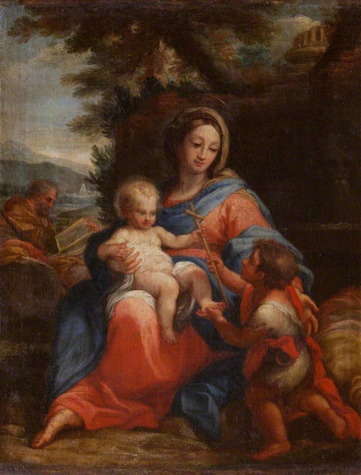Niccolò Berrettoni (1637-1682) - The Holy Family with Saint John the Baptist - 436103 - National Trust